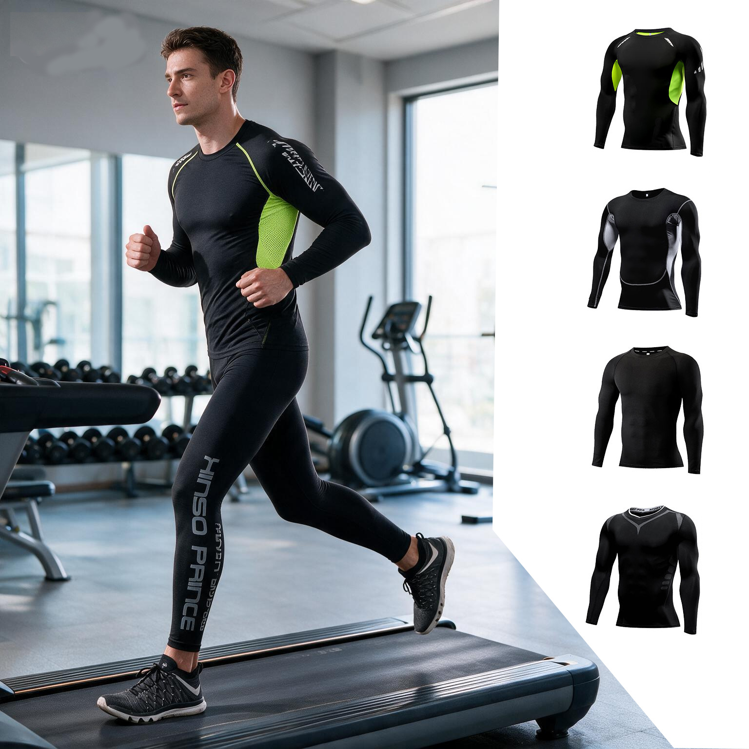 Yoga Y Fitness - 2026 Men Compression Sportswear Suit,Elastic Training