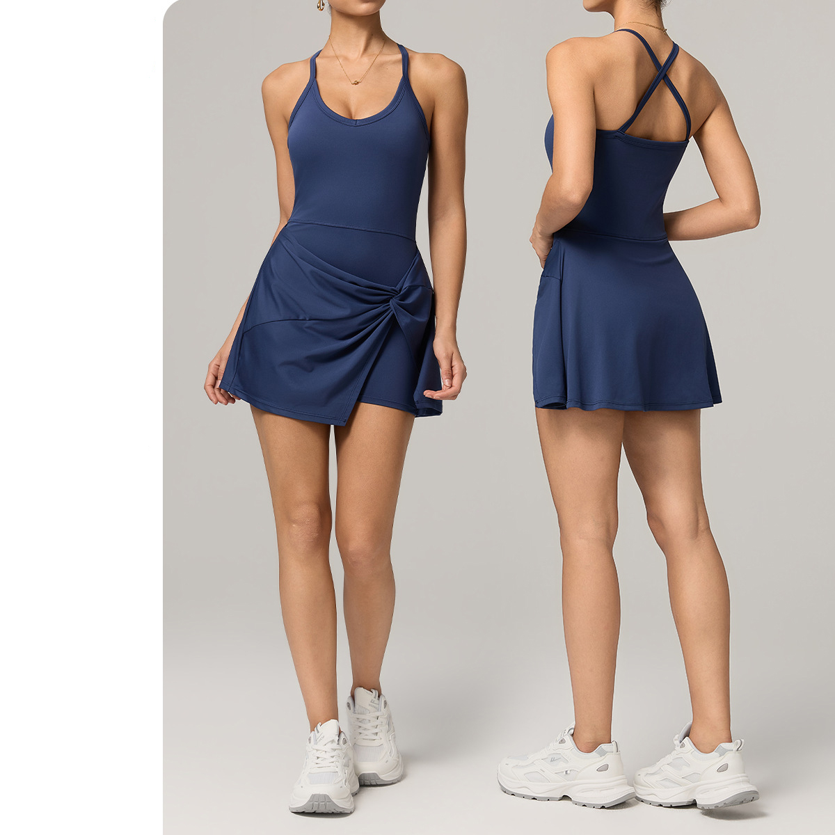 Women's One-piece Tennis Skirt - Yoga Fitness Dress 评论和价格