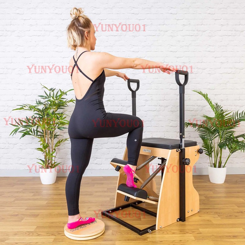 Solid Wood Pilates Rotating Di - Yoga Fitness Training 评论和价格