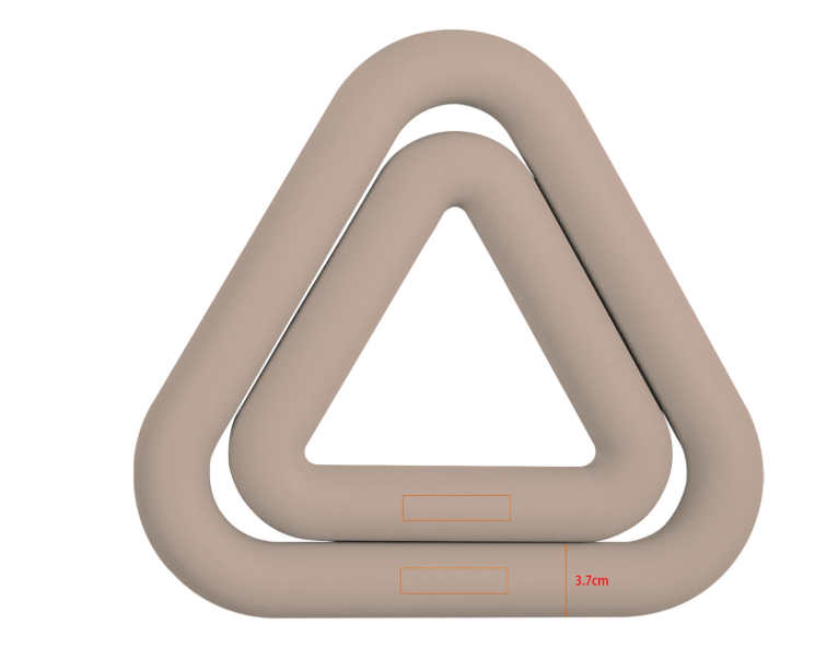 Triangle Iron Ring Yoga Weight - Yoga Fitness Training 评论和价格