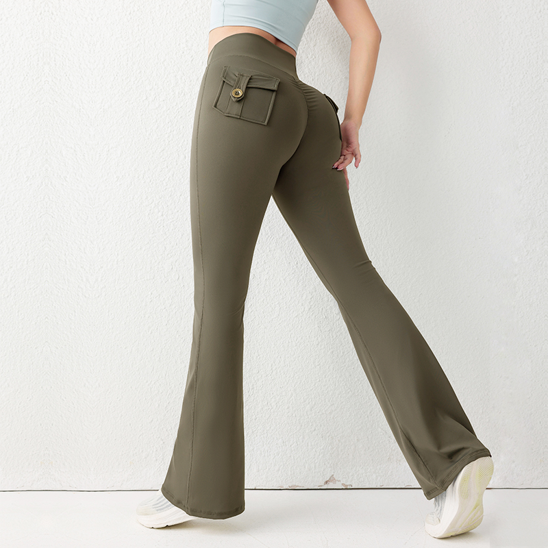 Solid Color Butt Lifting Gym F - Yoga Fitness Pants 评论和价格