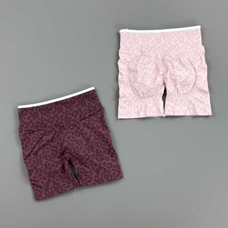 HISTELLO Gym Shorts Leopard Pr - Yoga Fitness Pants 评论和价格