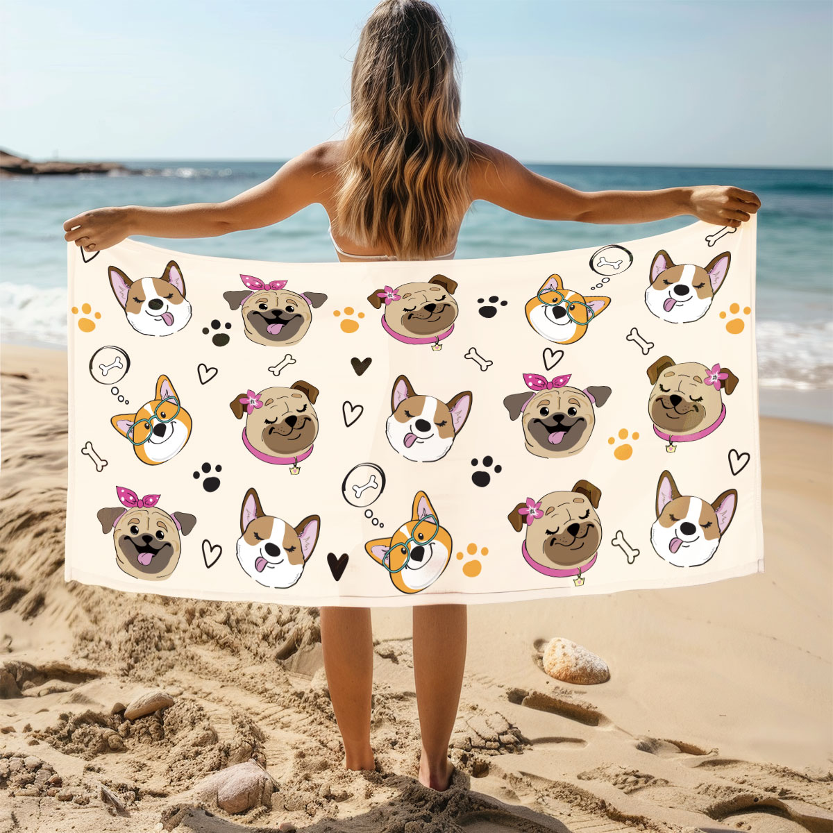 1PC Cute Puppy Dog Heart Bone  - Yoga Fitness Machine 评论和价格