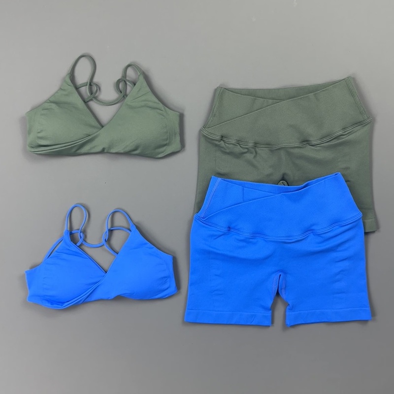 2 Pieces Workout Set Women Sur - Yoga Fitness Stretching Strap 评论和价格
