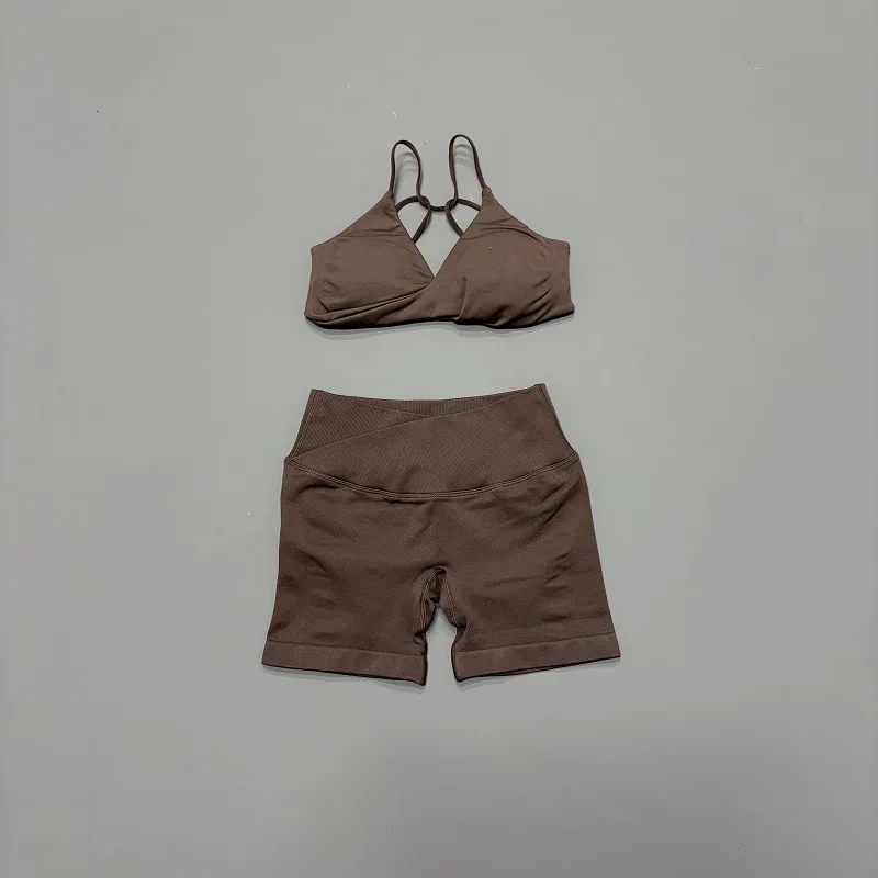 2 Pieces Workout Set Women Sur - Yoga Fitness Stretching Strap 评论和价格