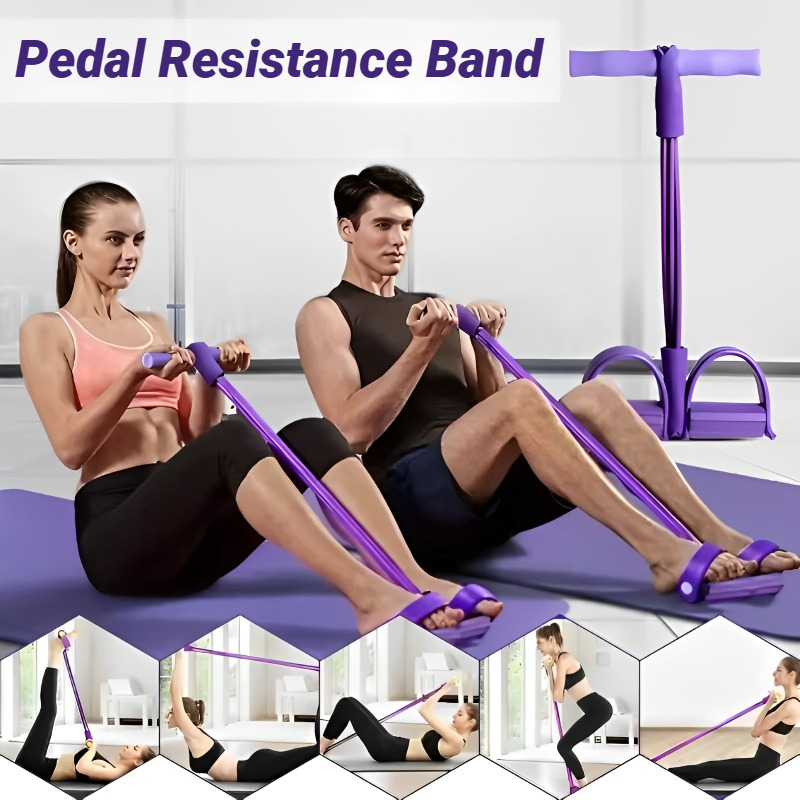 O Four-Tube Pedal Tensgklner M - Yoga Fitness Stretching Strap 评论和价格
