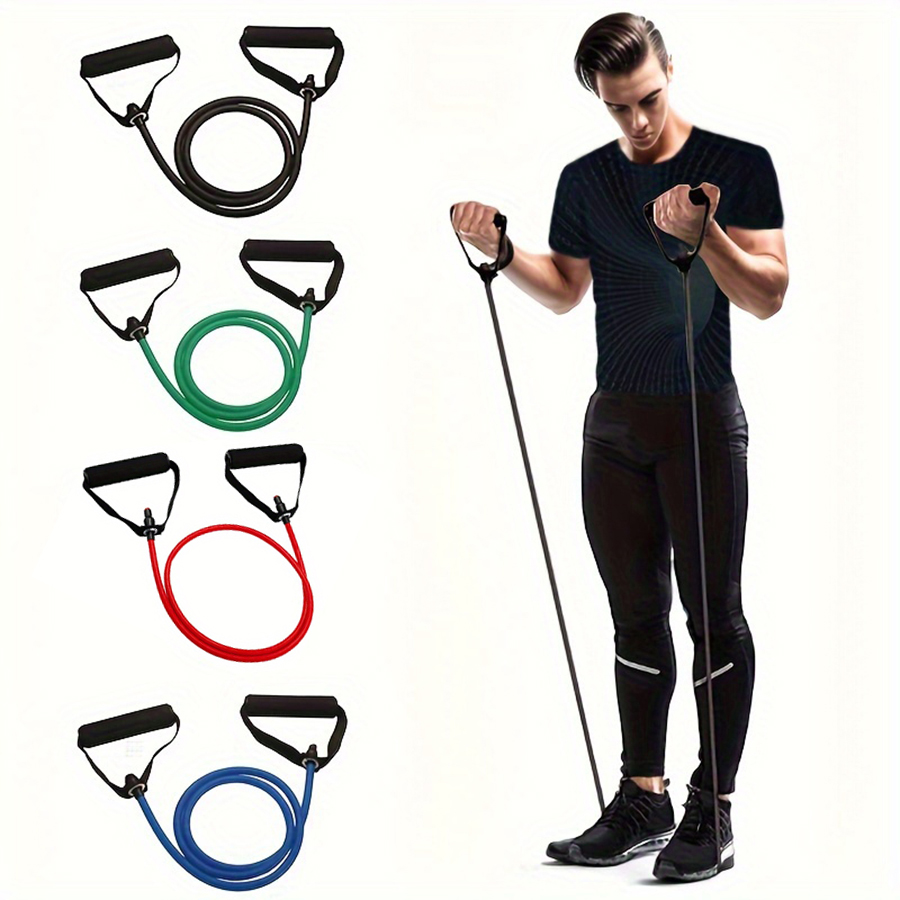 1pc 4-Level Resistance Bands w - Yoga Fitness Training 评论和价格
