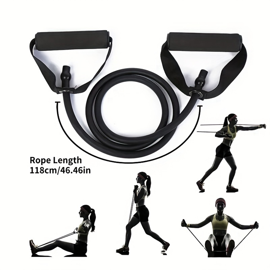 1pc 4-Level Resistance Bands w - Yoga Fitness Training 评论和价格
