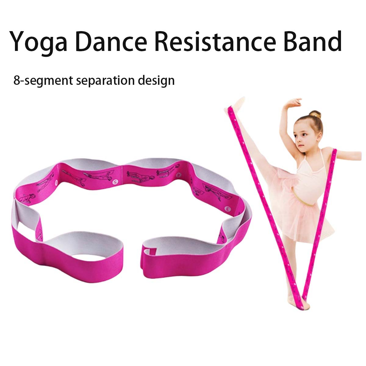 1 PCS Yoga Elastic Stretch Ban - Yoga Fitness Images 评论和价格