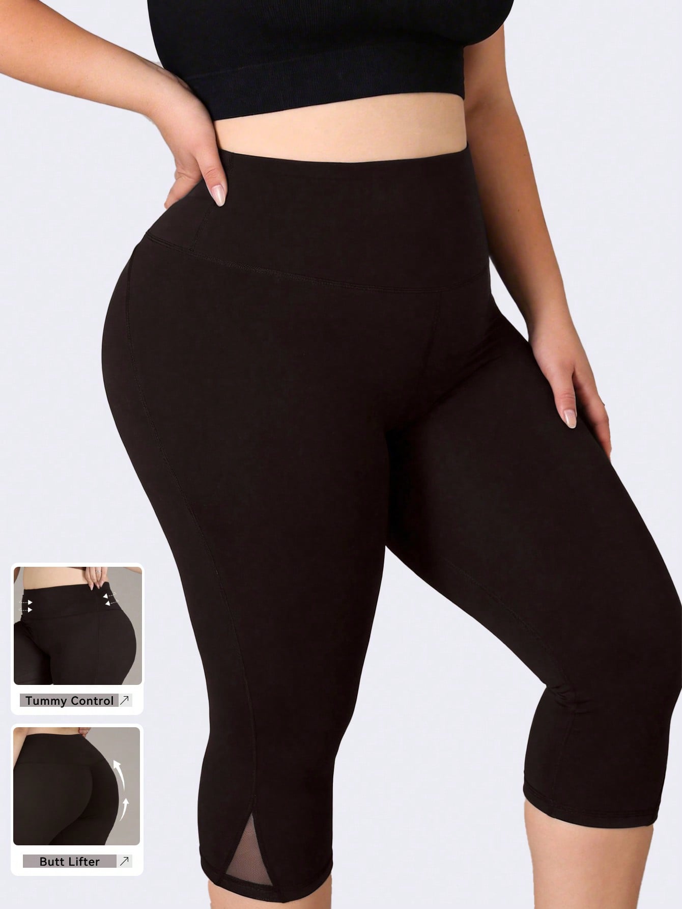 Plus Size Gym Leggings Women M - Yoga Fitness Pants 评论和价格