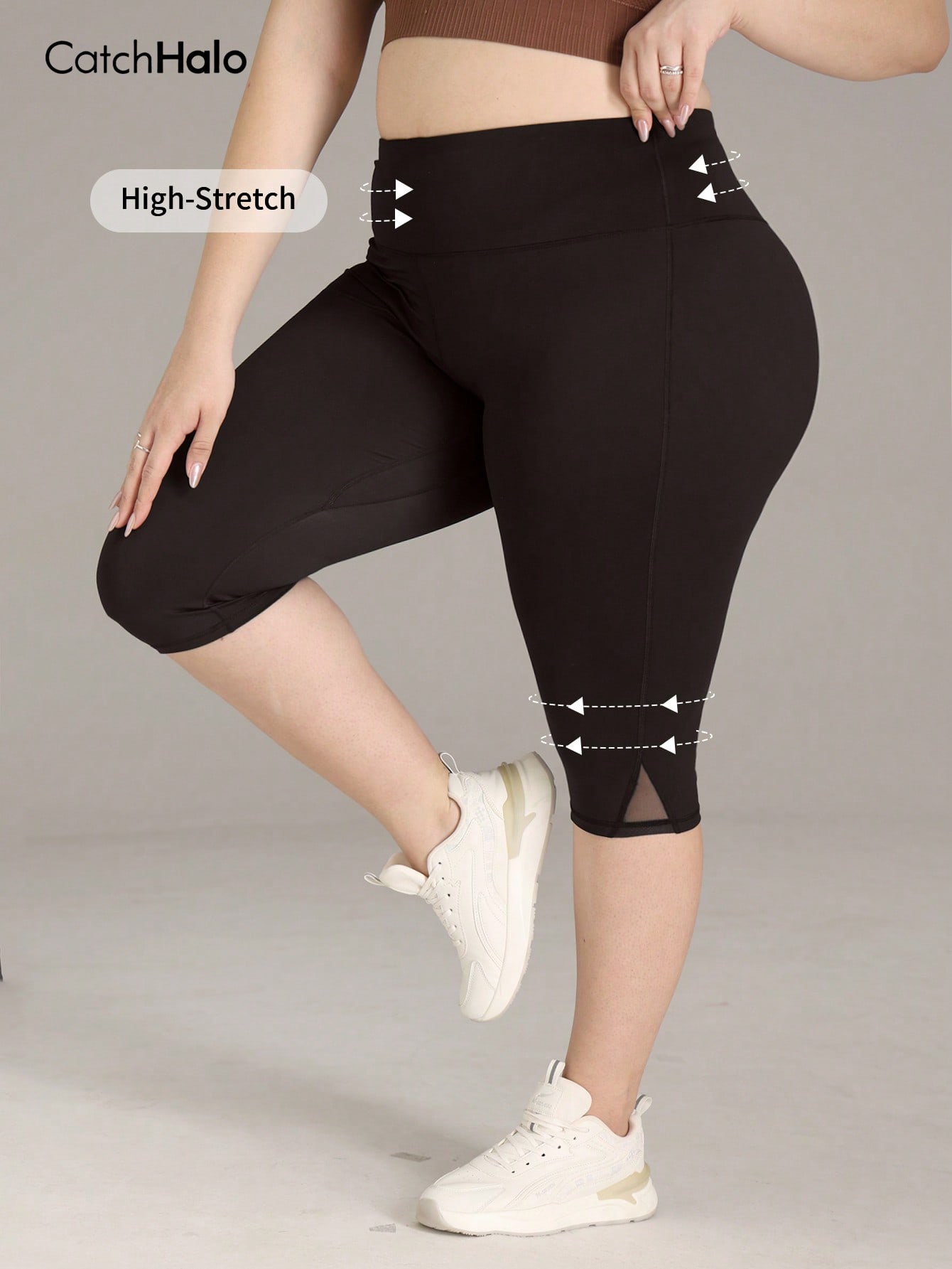Plus Size Gym Leggings Women M - Yoga Fitness Pants 评论和价格