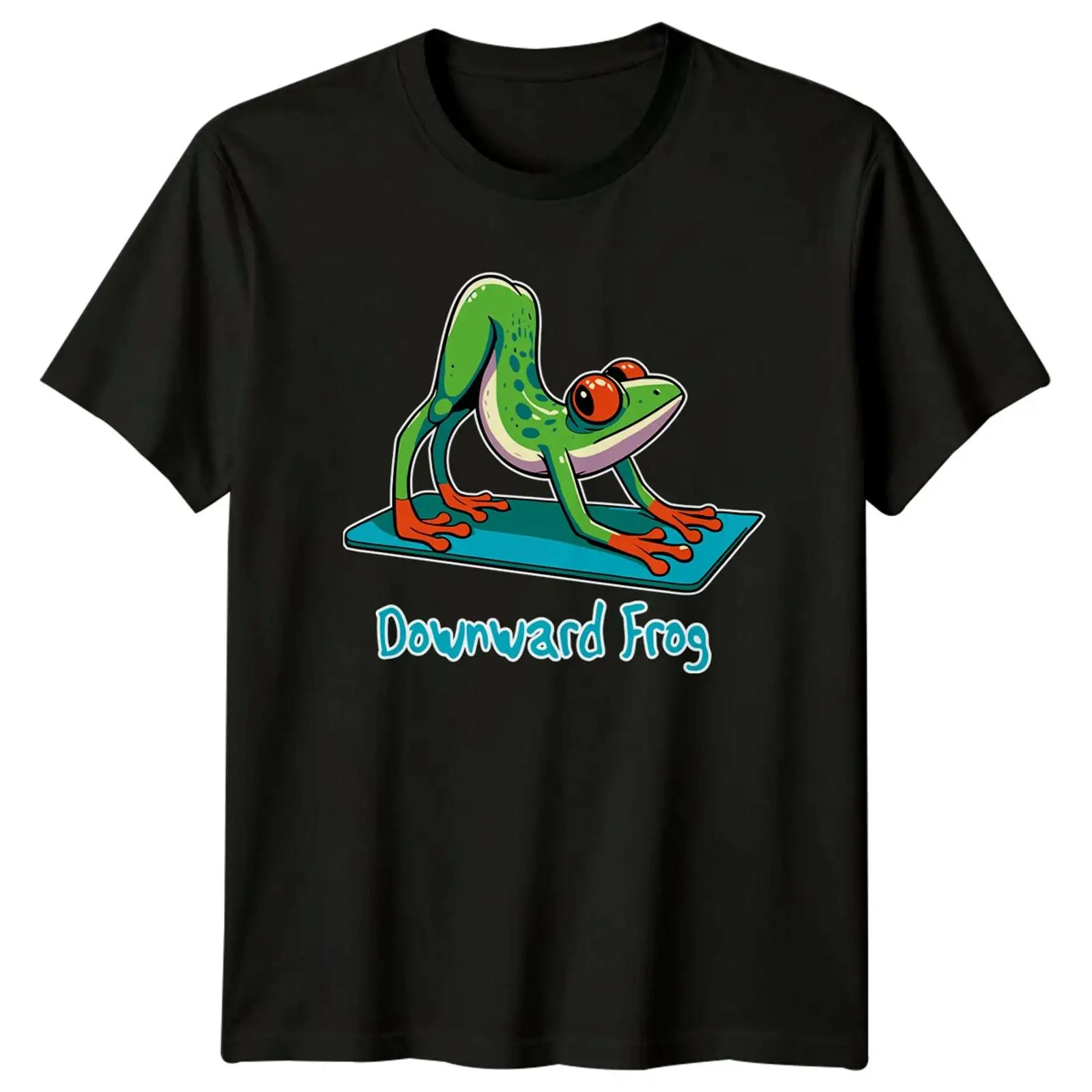 Downward Frog Yoga T Shirt Fun - Yoga Fitness Images 评论和价格