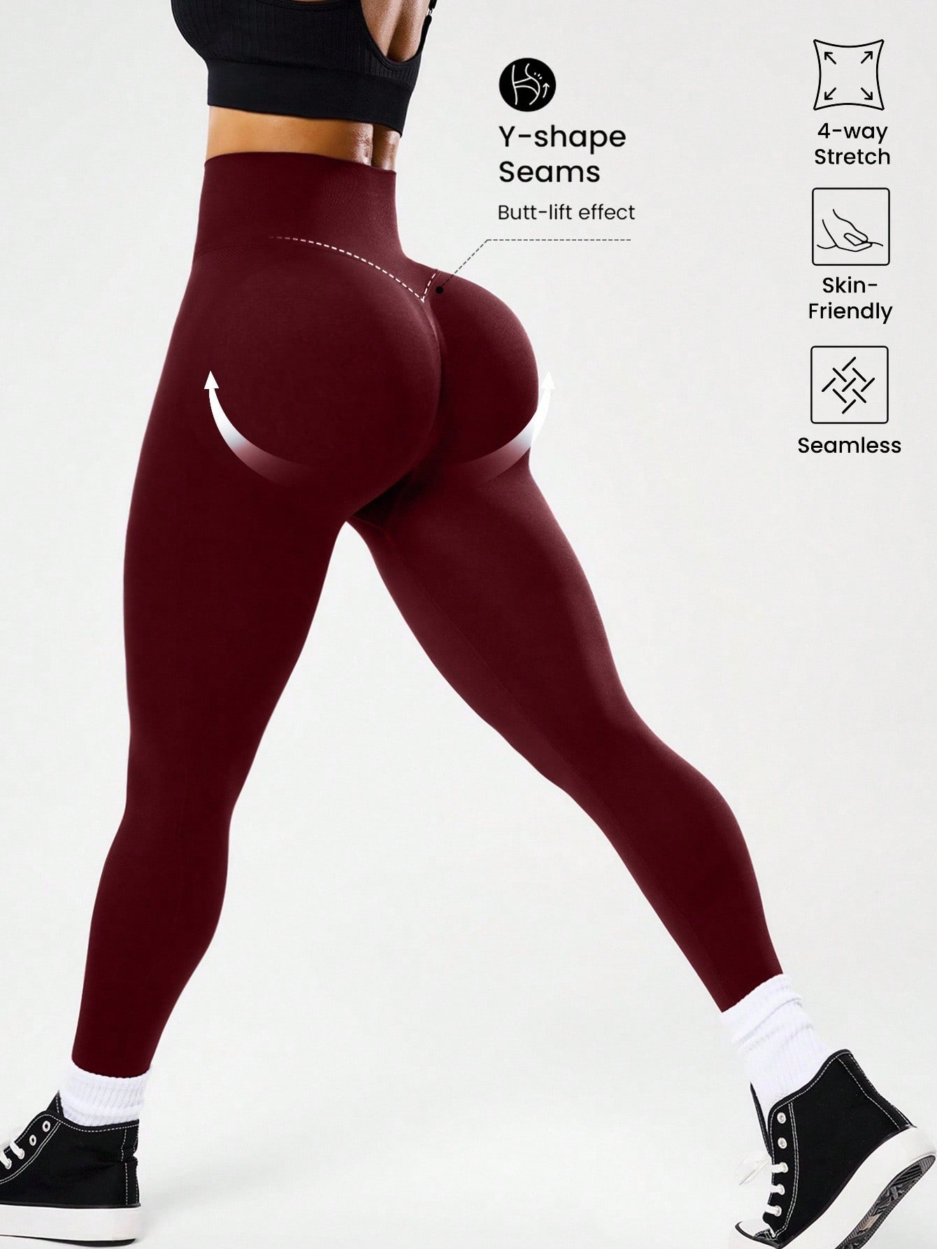 High-waisted seamless yoga leg - Yoga Fitness Pants 评论和价格