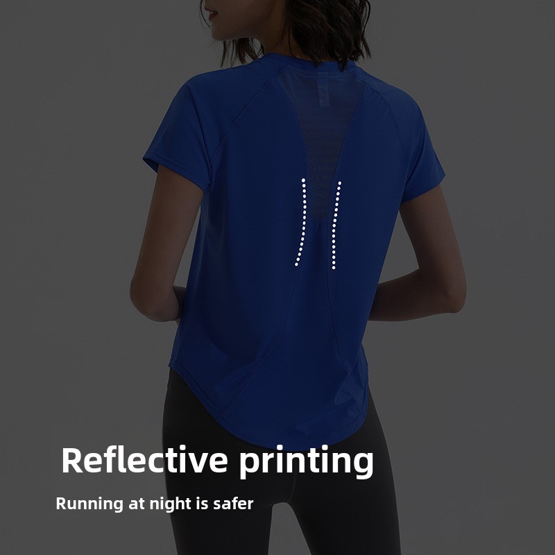 Summer Sports Short Sleeves Wo - Yoga Fitness Training 评论和价格