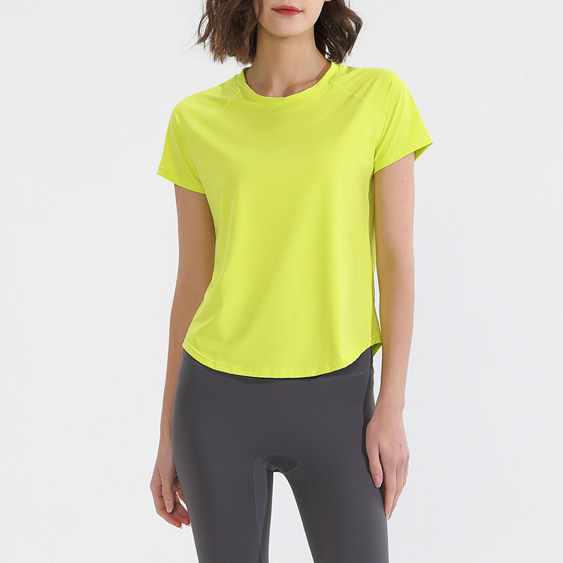 Summer Sports Short Sleeves Wo - Yoga Fitness Training 评论和价格
