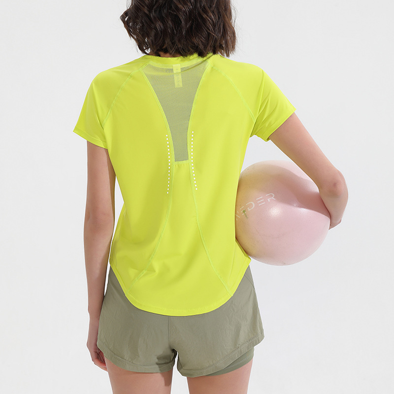 Summer Sports Short Sleeves Wo - Yoga Fitness Training 评论和价格