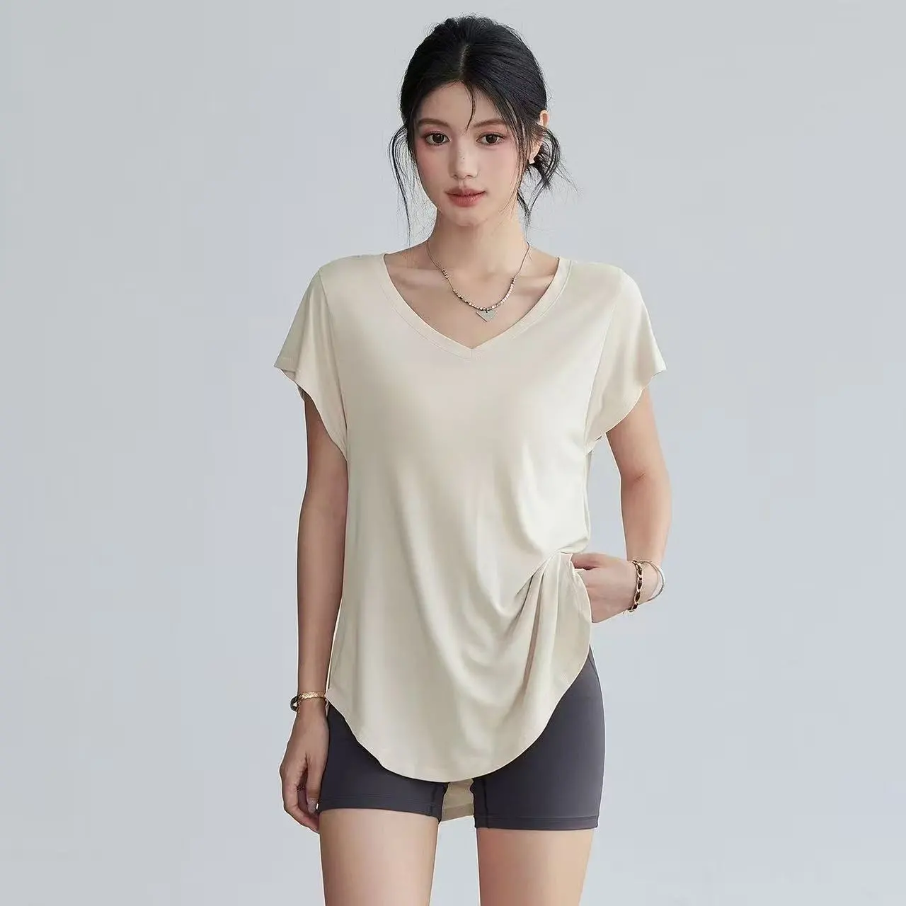 Women's Slimming Round Neck Yo - Yoga Fitness Training 评论和价格