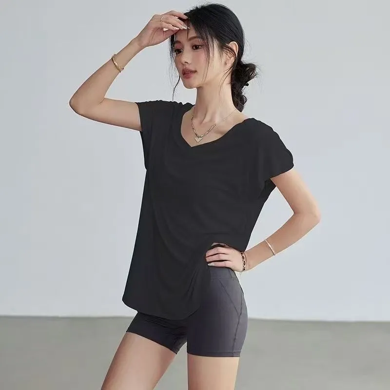 Women's Slimming Round Neck Yo - Yoga Fitness Training 评论和价格